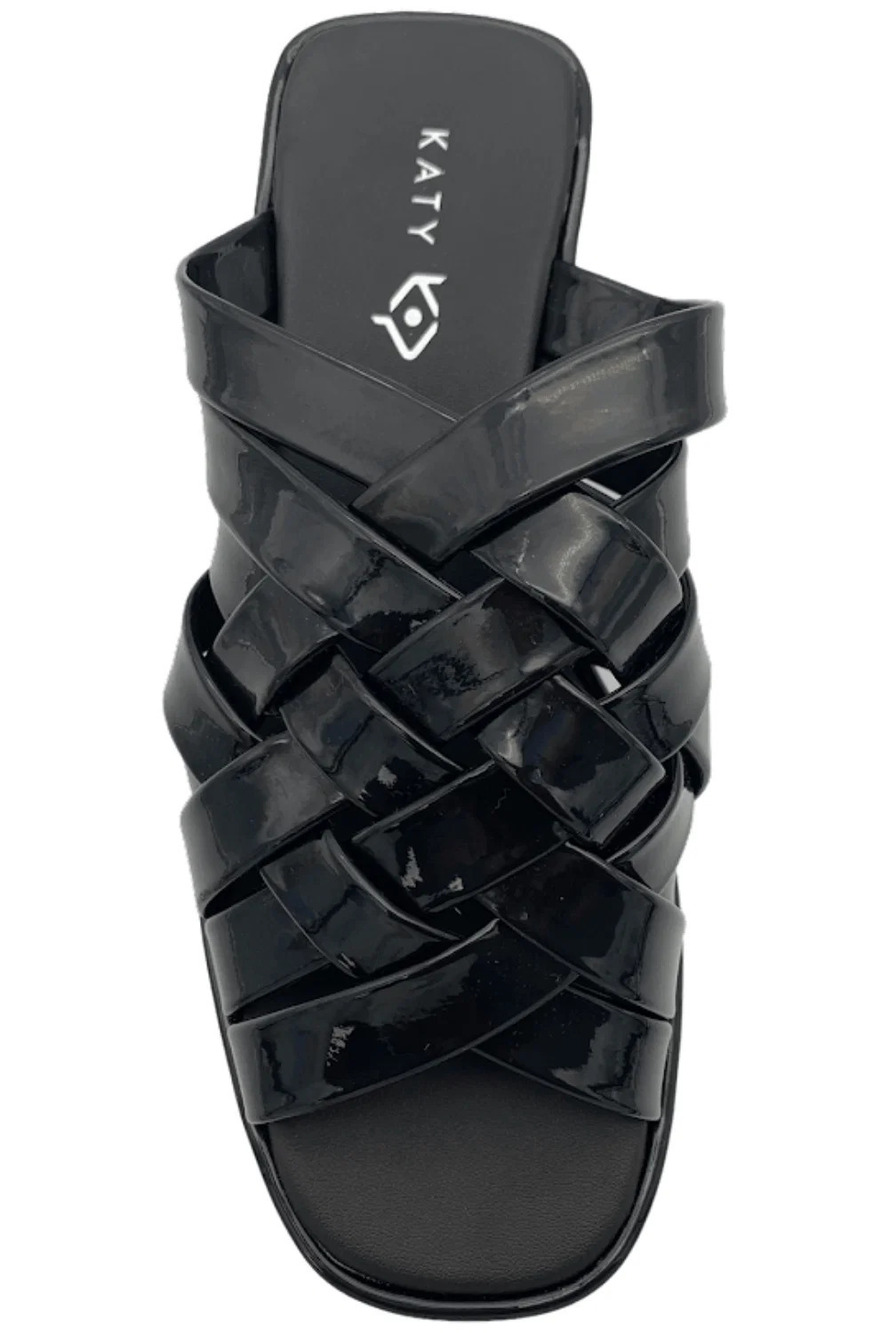 Katy Perry Criss Cross Platform Sandals The Busy Bee Black - Medium - Picture 3 of 3